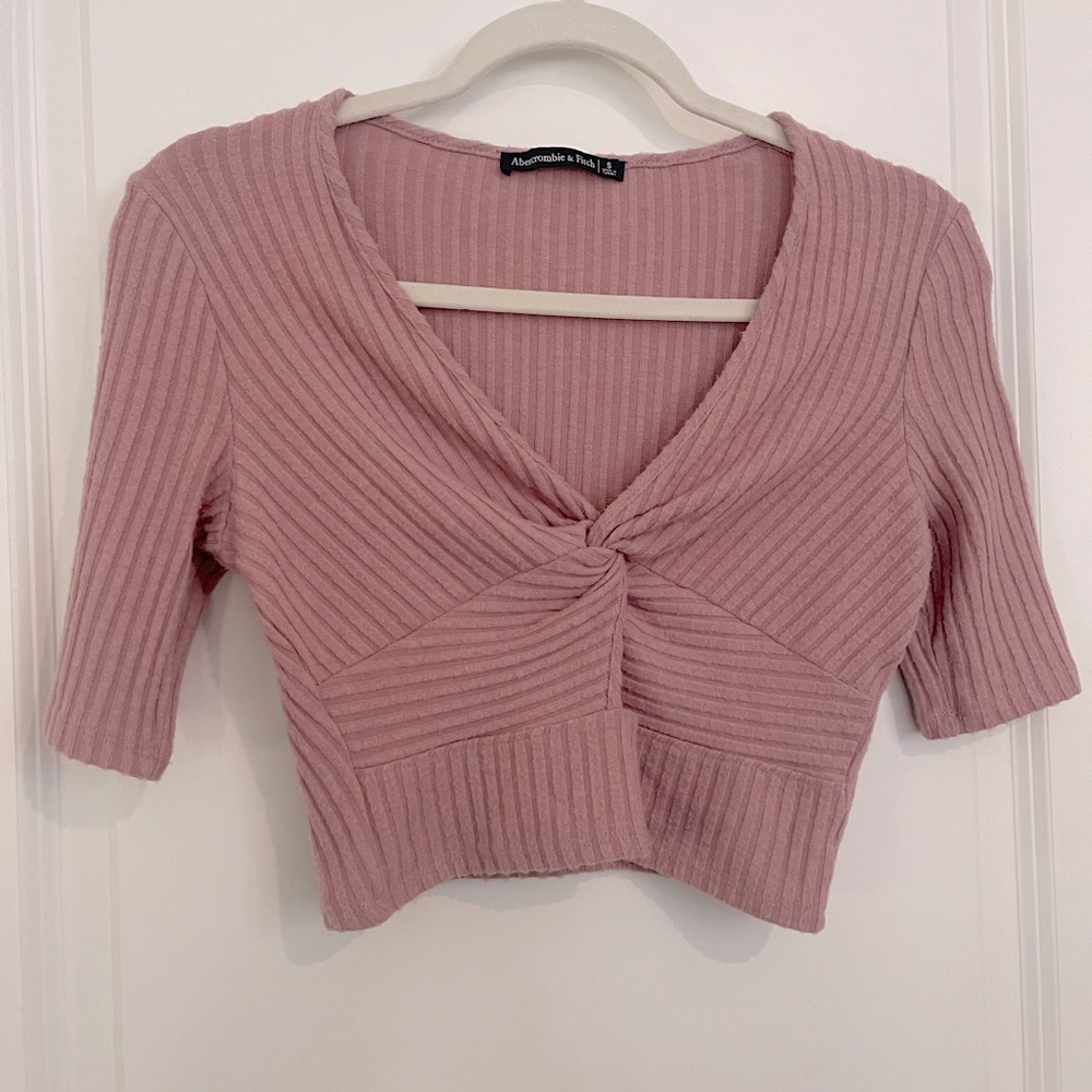 Abercombrie & Fitch Pink Crop Top